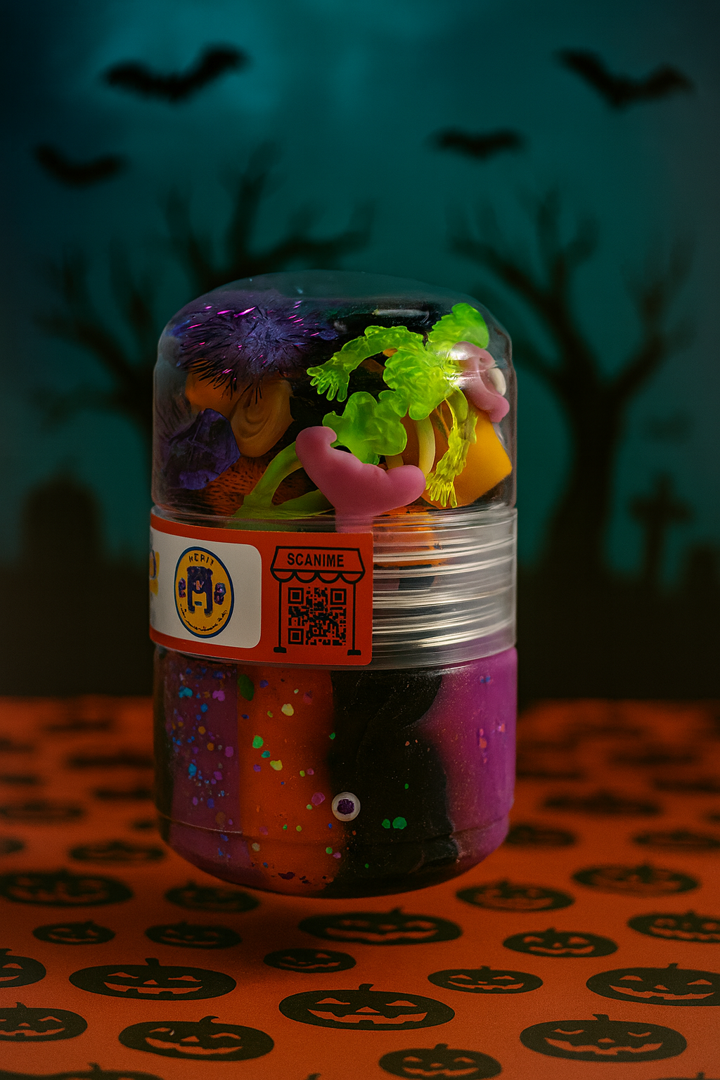 Halloween Boo Jar Playdough