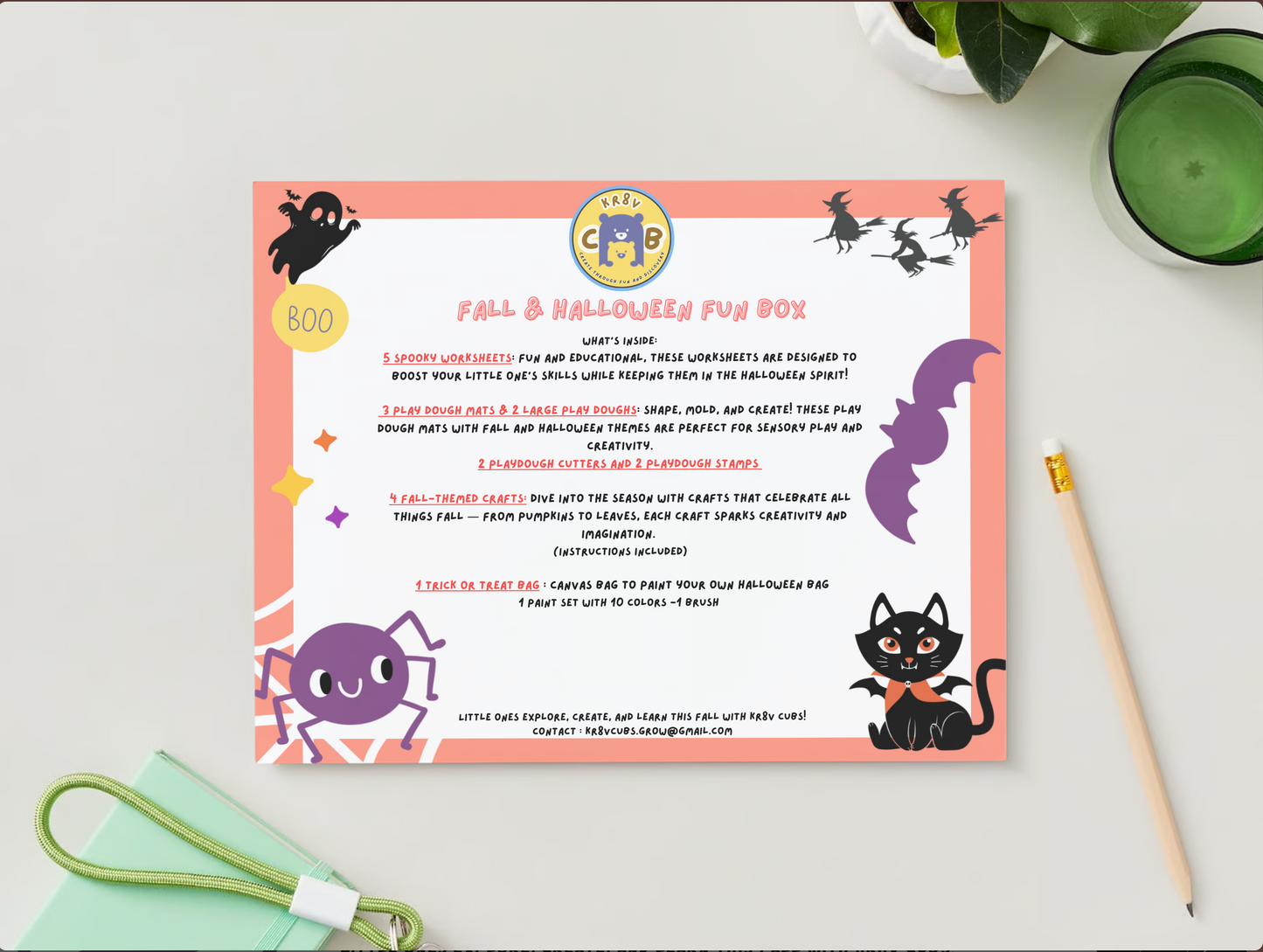 Fall/Halloween Activity Box