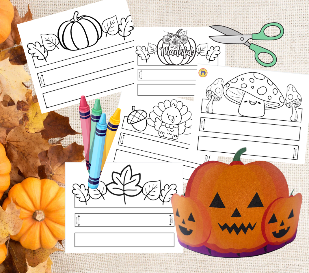 Fall Leaf Crown Template – 5 Magical Autumn Designs