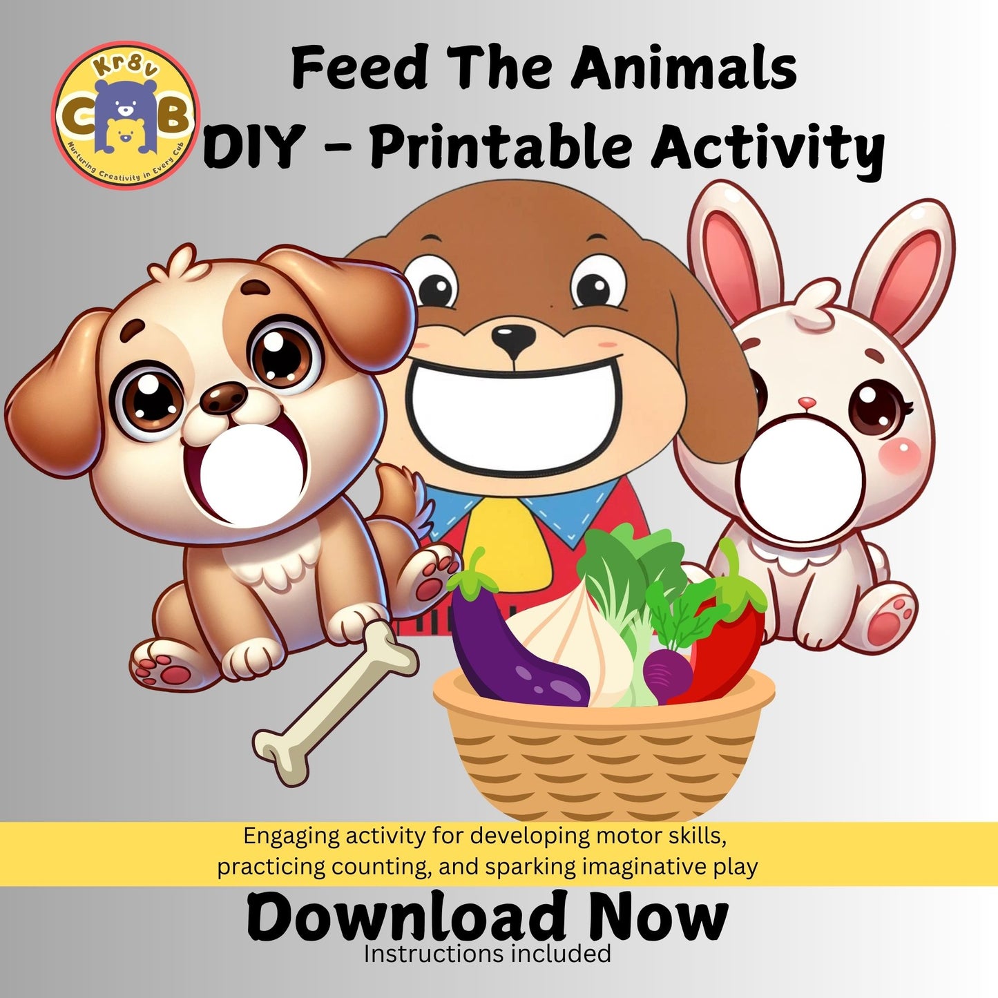 Feed The Animal - Interactive Feeding Game for Toddlers