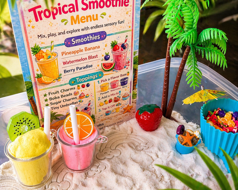 Tropical Smoothie Sand Play Box