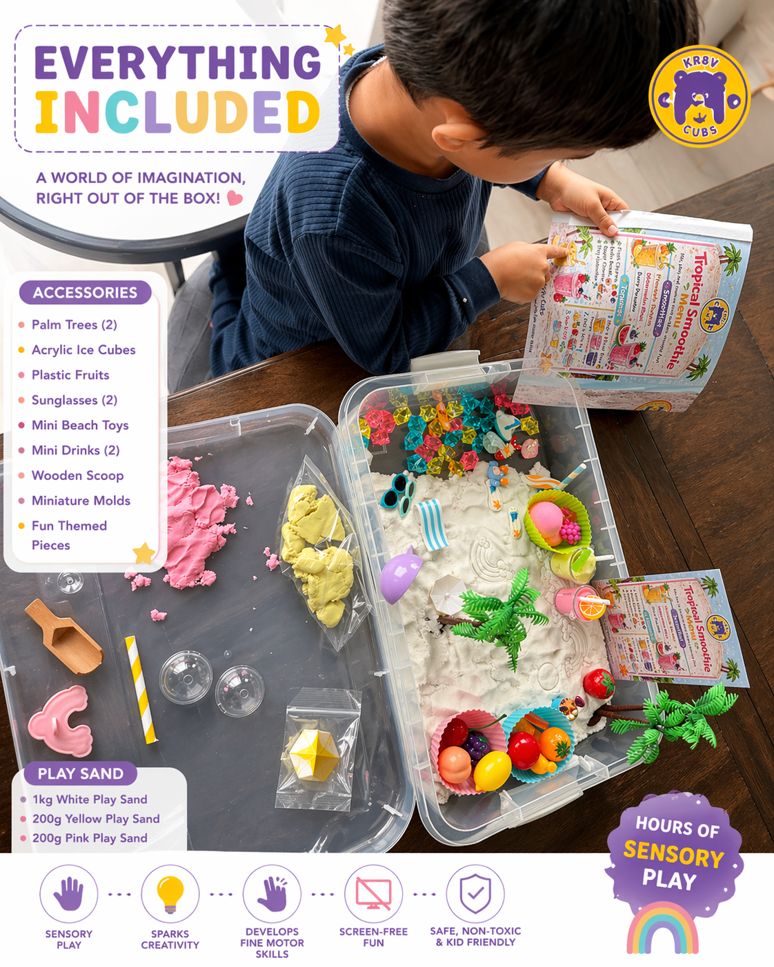 Tropical Smoothie Sand Play Box