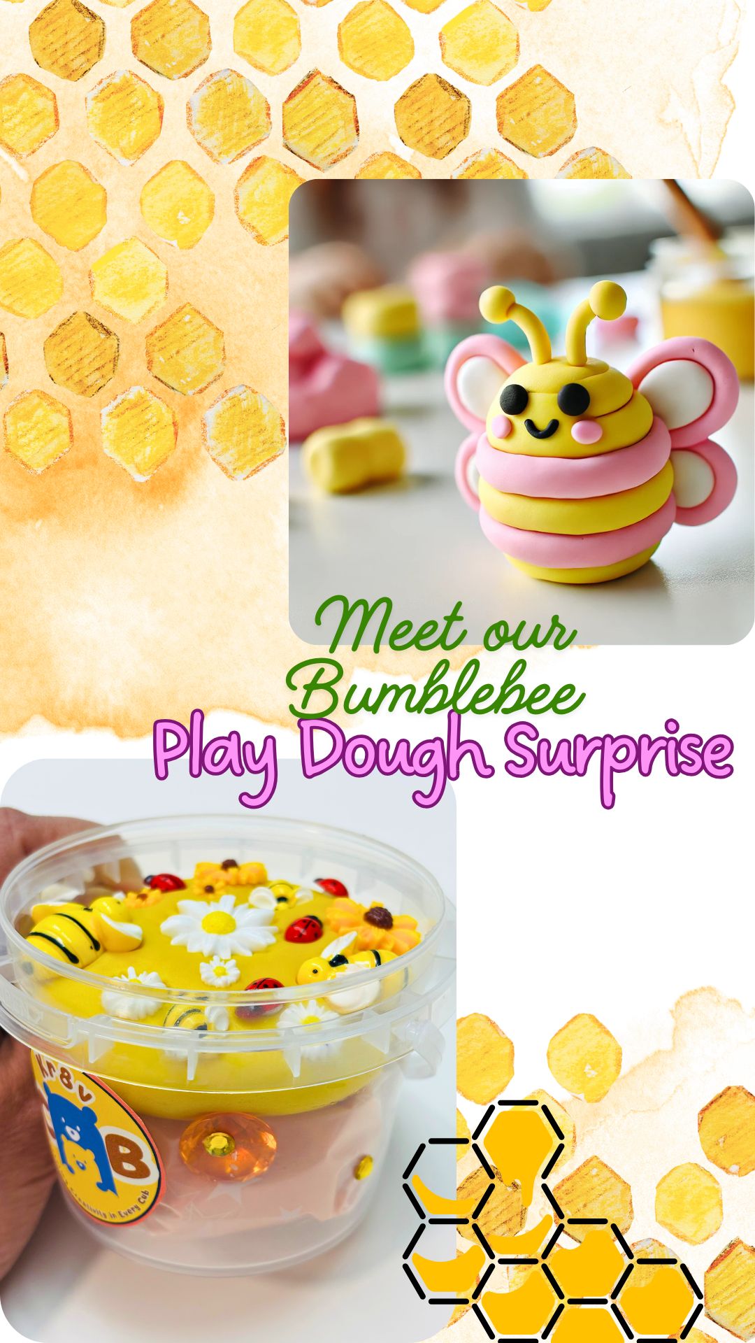 Bumblebee Play Dough Jar