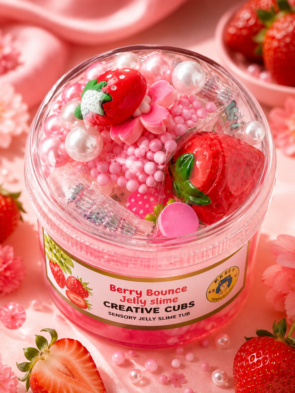 Berry Bounce Strawberry Jelly Slime