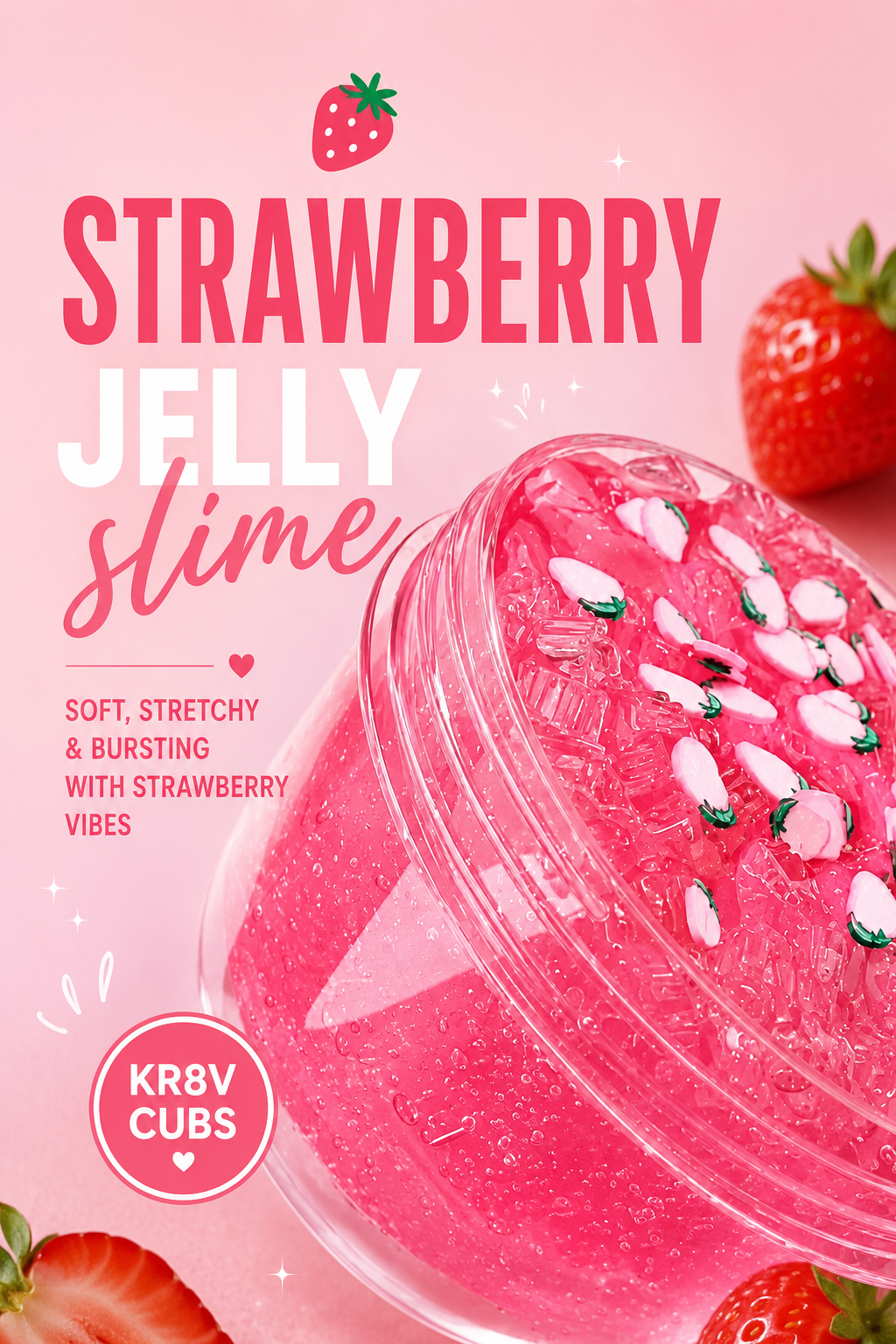 Berry Bounce Strawberry Jelly Slime