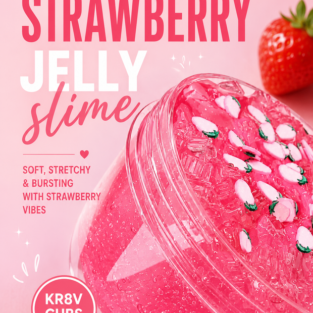 Berry Bounce Strawberry Jelly Slime