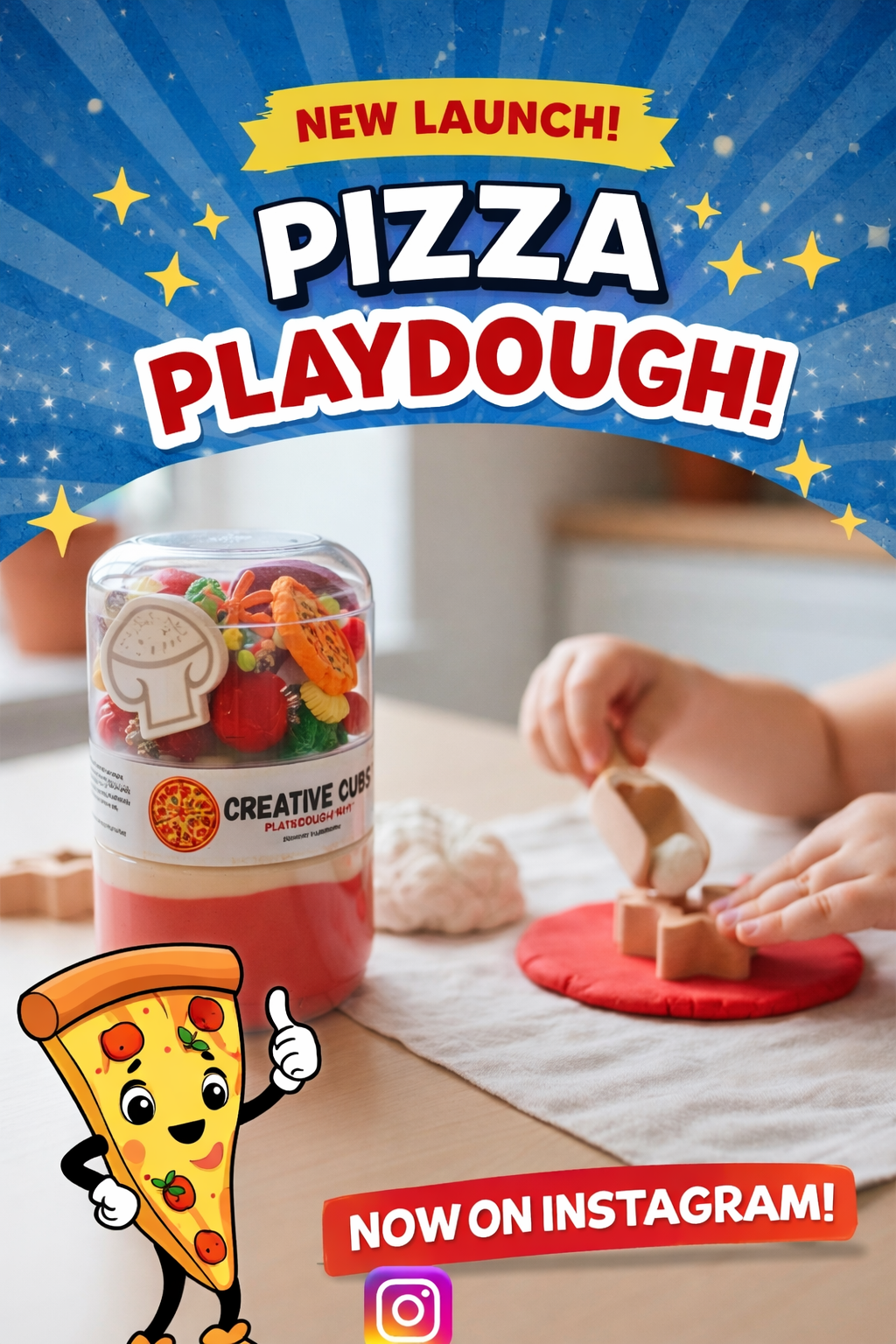 Pizza Playdough Kit – Creative Cubs