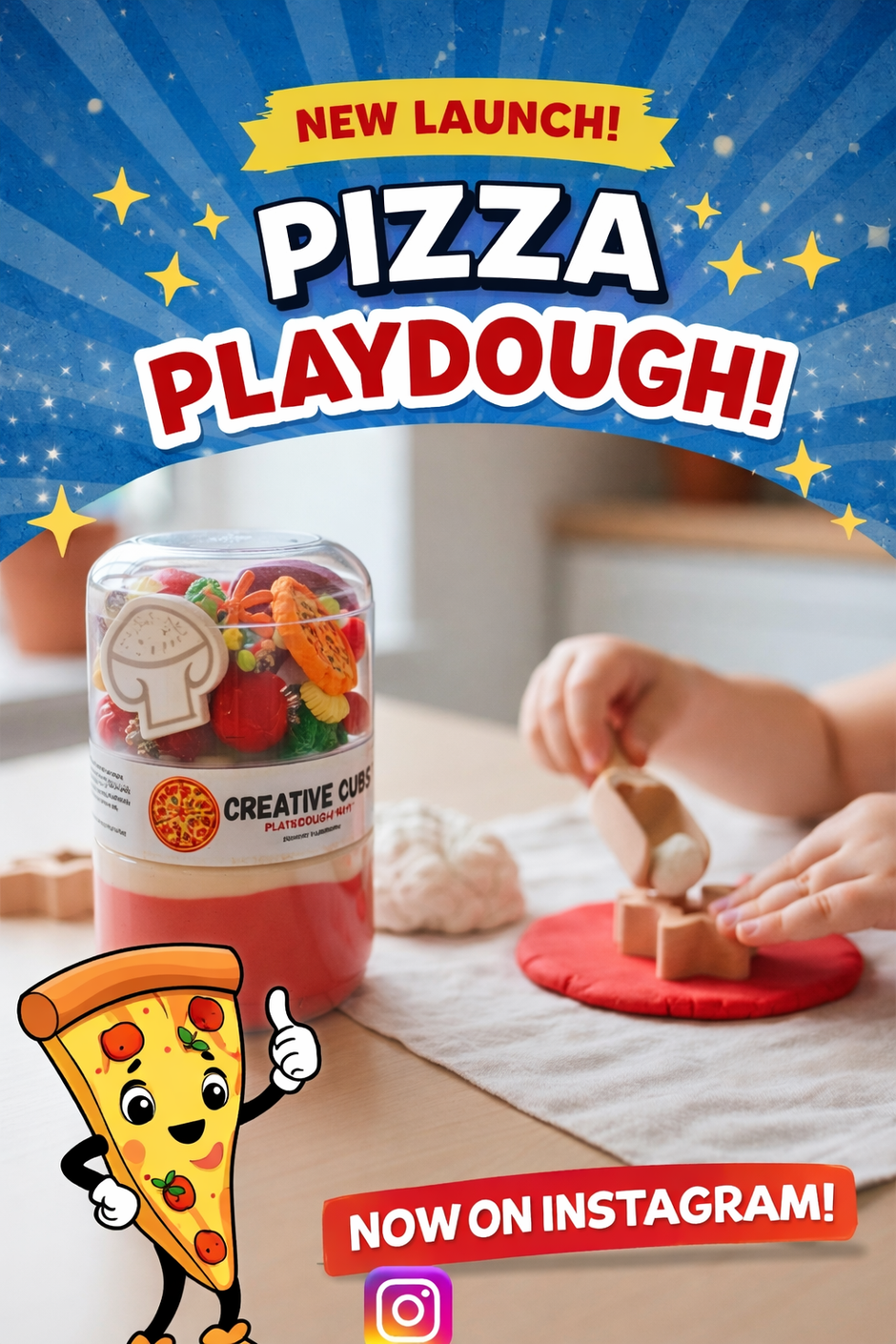 Pizza Playdough Kit – Creative Cubs