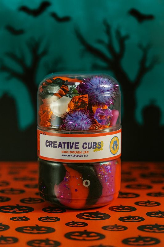 Halloween Boo Jar Playdough