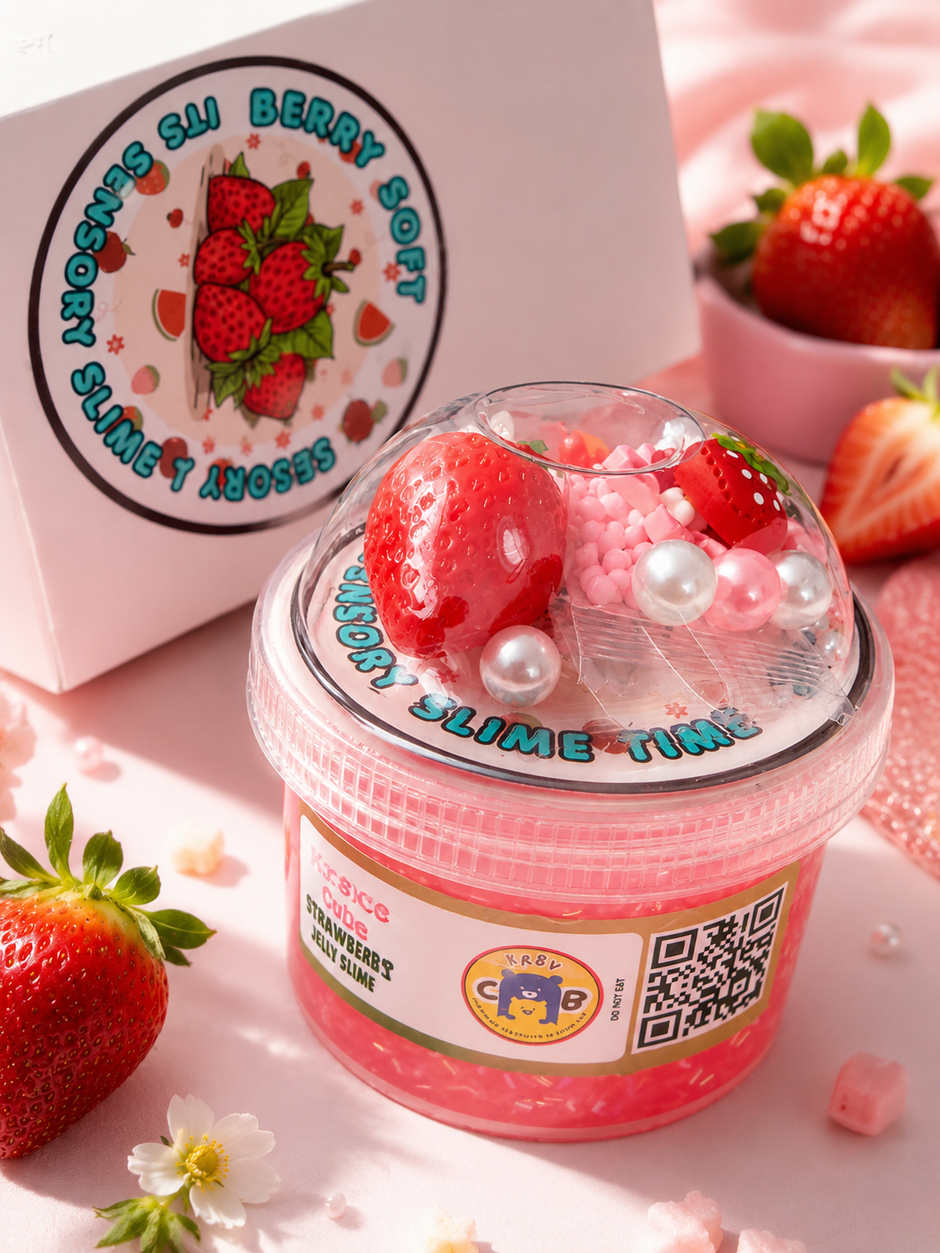 Berry Bounce Strawberry Jelly Slime