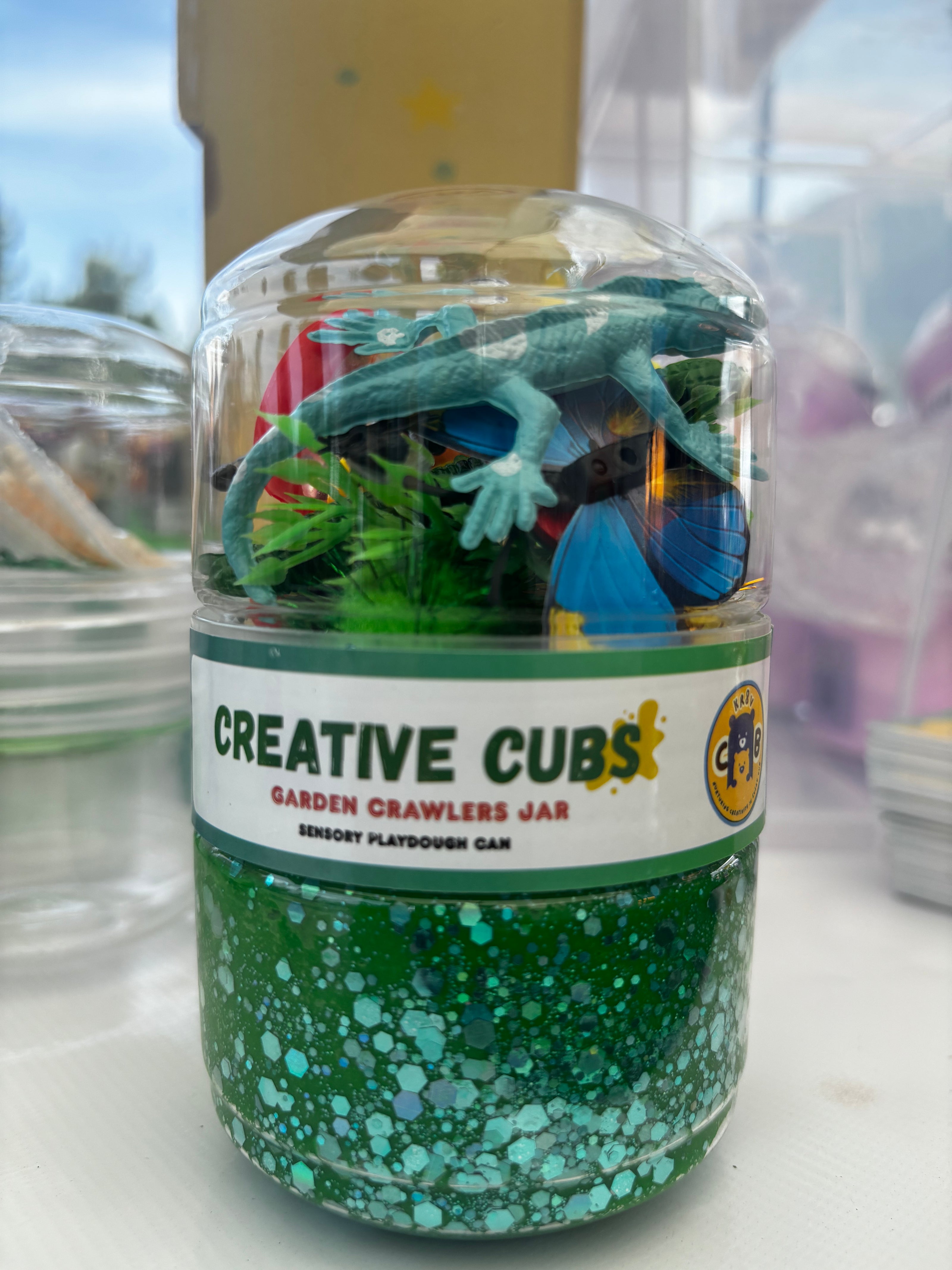 Garden Crawlers Playdough Jar