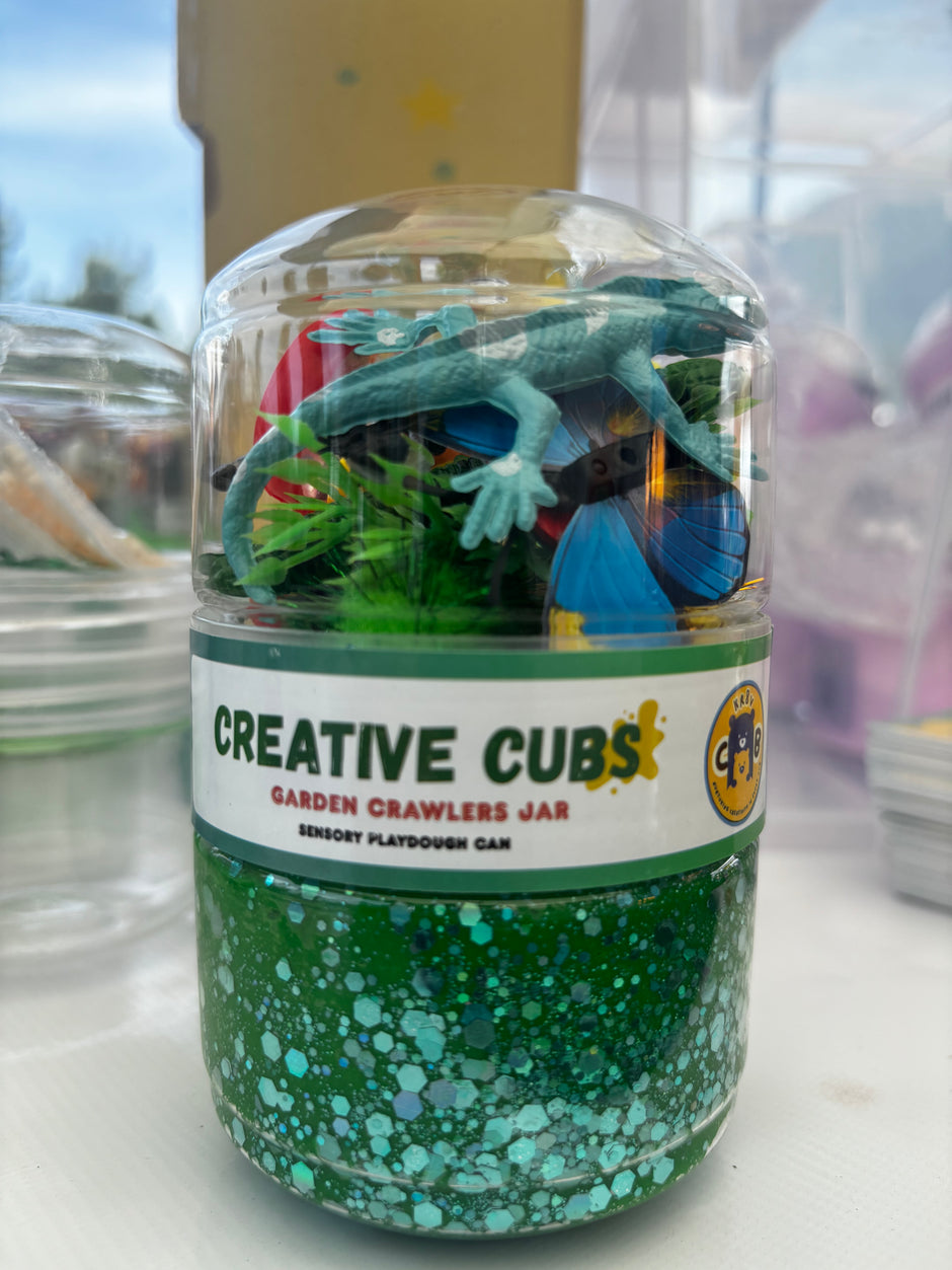 Garden Crawlers Playdough Jar