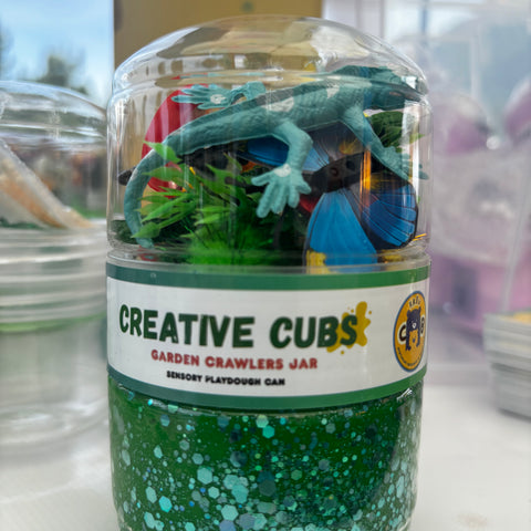 Garden Crawlers Playdough Jar