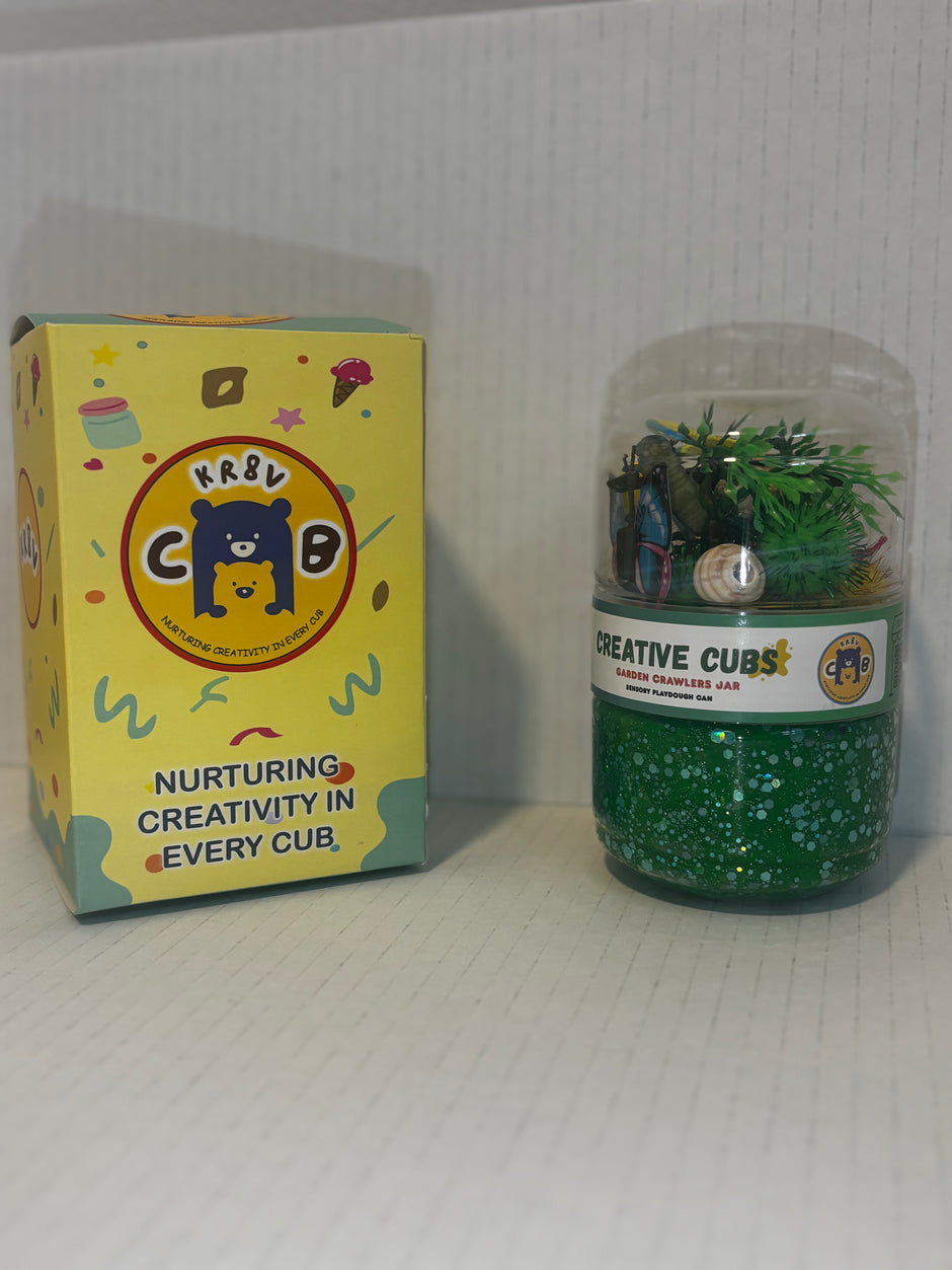 Garden Crawlers Playdough Jar