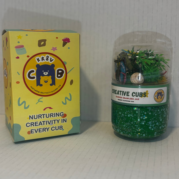 Garden Crawlers Playdough Jar