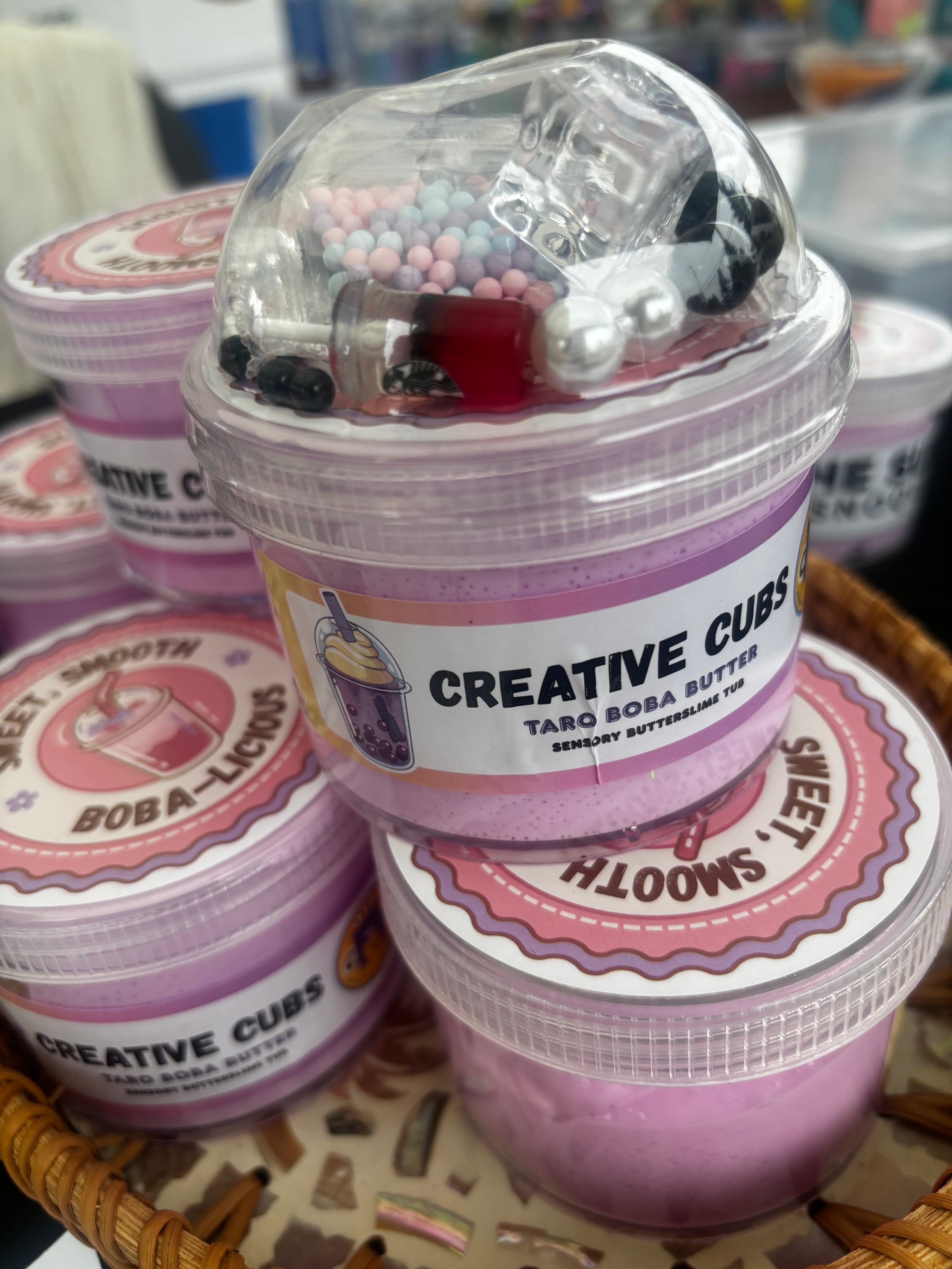 Boba Taro butter Slime