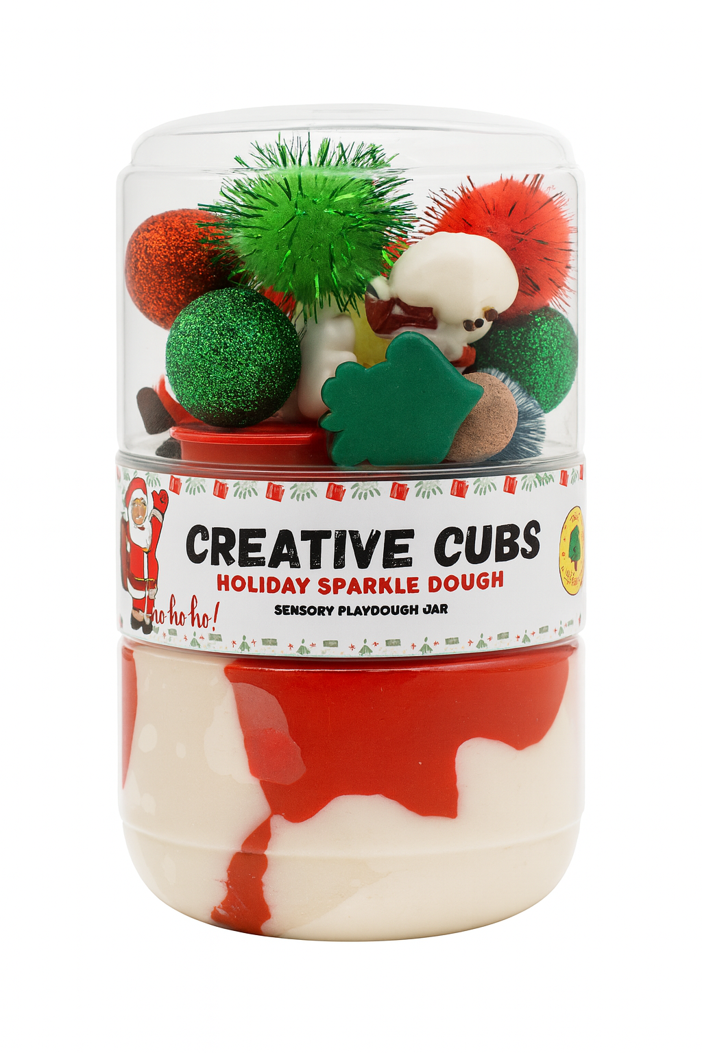 Holiday Sparkle Playdough Jar