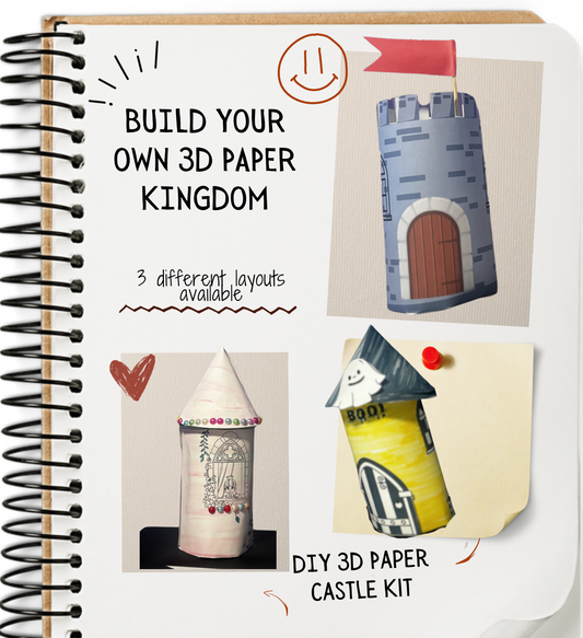 DIY 3D paper castle kit