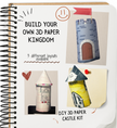 DIY 3D paper castle kit