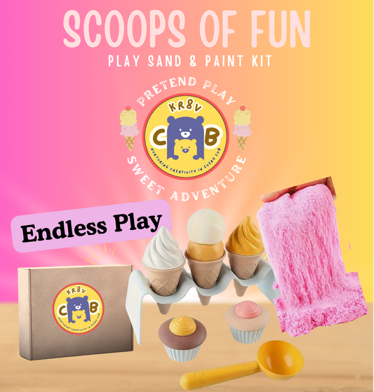 Scoops of Fun: Play Sand & Paint Kit