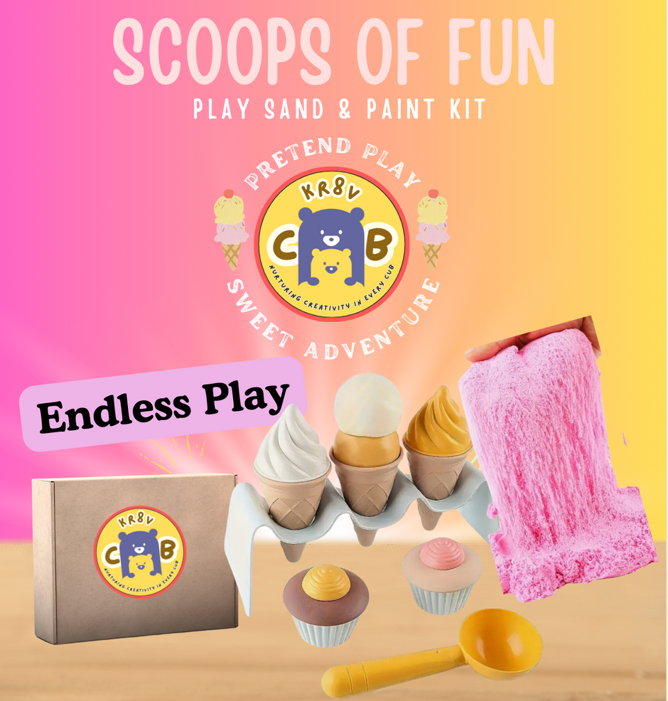 Scoops of Fun: Play Sand & Paint Kit