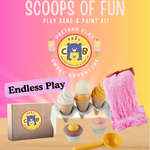 Scoops of Fun: Play Sand & Paint Kit