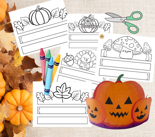 Fall Leaf Crown Template – 5 Magical Autumn Designs