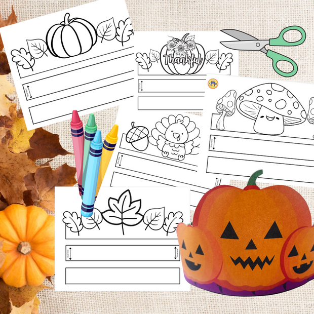 Fall Leaf Crown Template – 5 Magical Autumn Designs