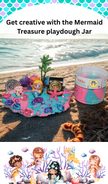 Mermaid Treasure Playdough Jar