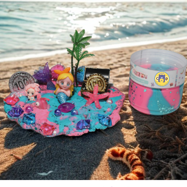 Mermaid Treasure Playdough Jar