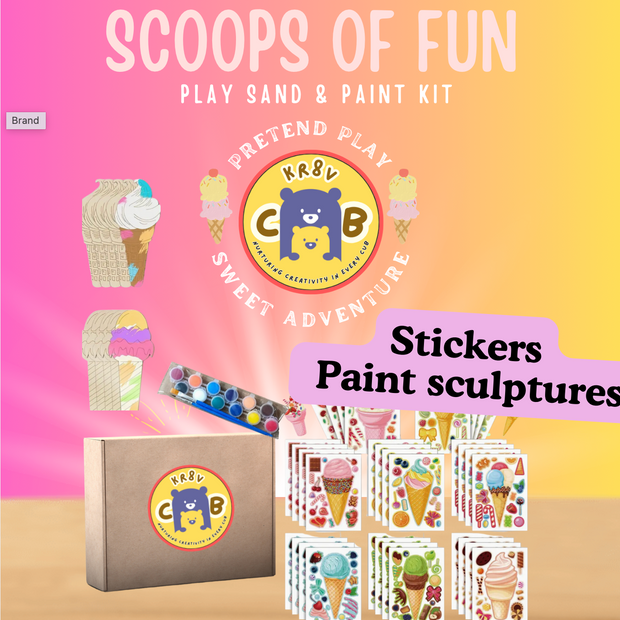 Scoops of Fun: Play Sand & Paint Kit