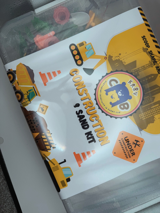 Construction Stretch Sand Kit – Build, Scoop & Explore (Ages 3+)