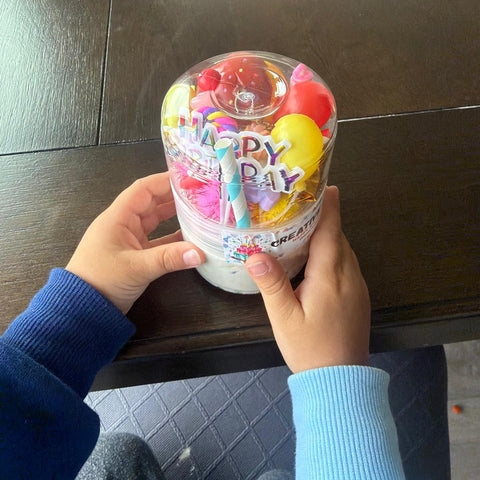 Happy Birthday Playdough Jar – Celebration Sensory Kit (Ages 3+)