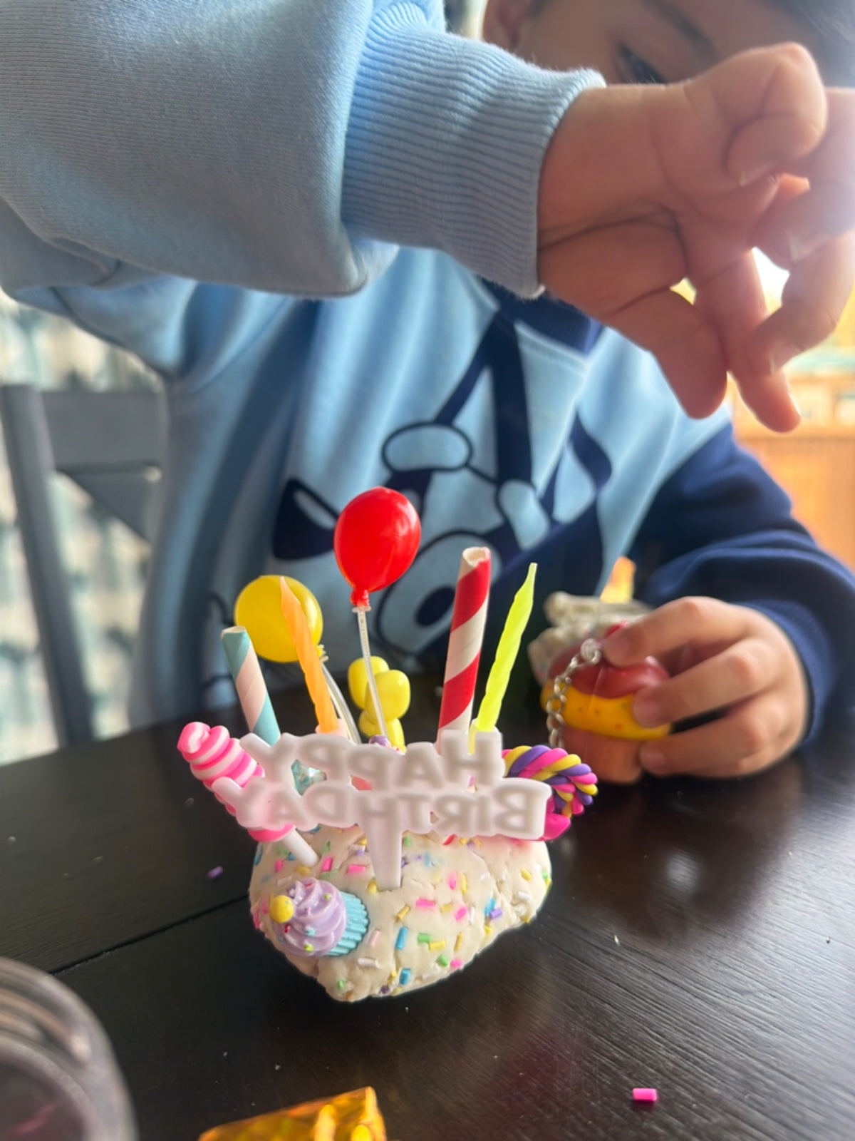 Happy Birthday Playdough Jar – Celebration Sensory Kit (Ages 3+)