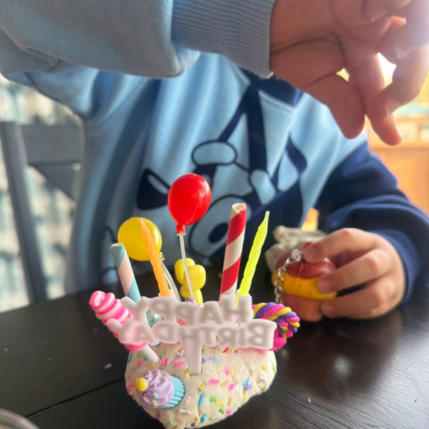 Happy Birthday Playdough Jar – Celebration Sensory Kit (Ages 3+)
