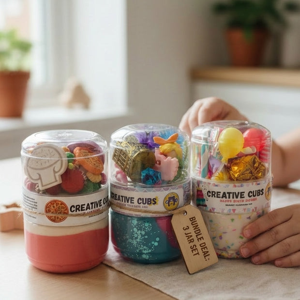 Buy 3 playdough Jar in one Deal