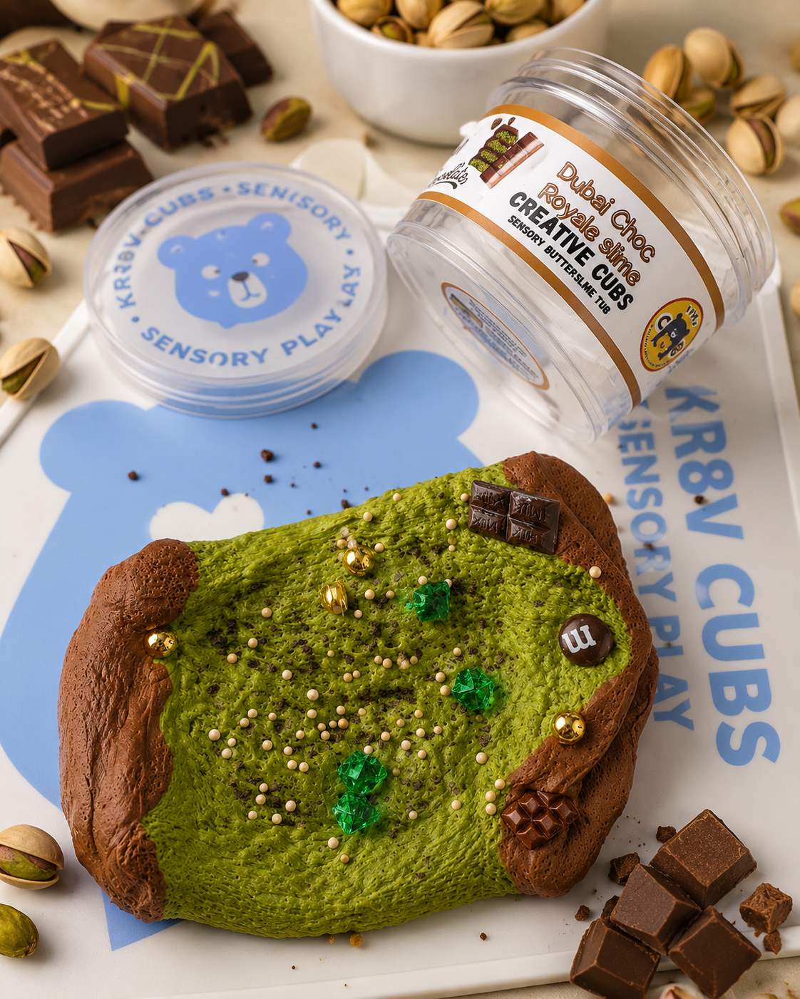 Dubai Chocolate Butter Slime