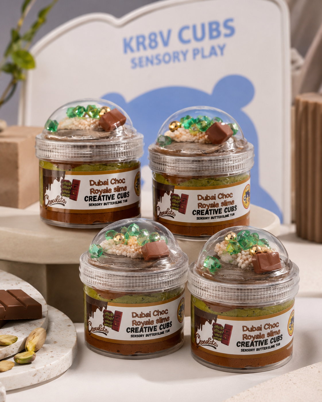 Dubai Chocolate Butter Slime