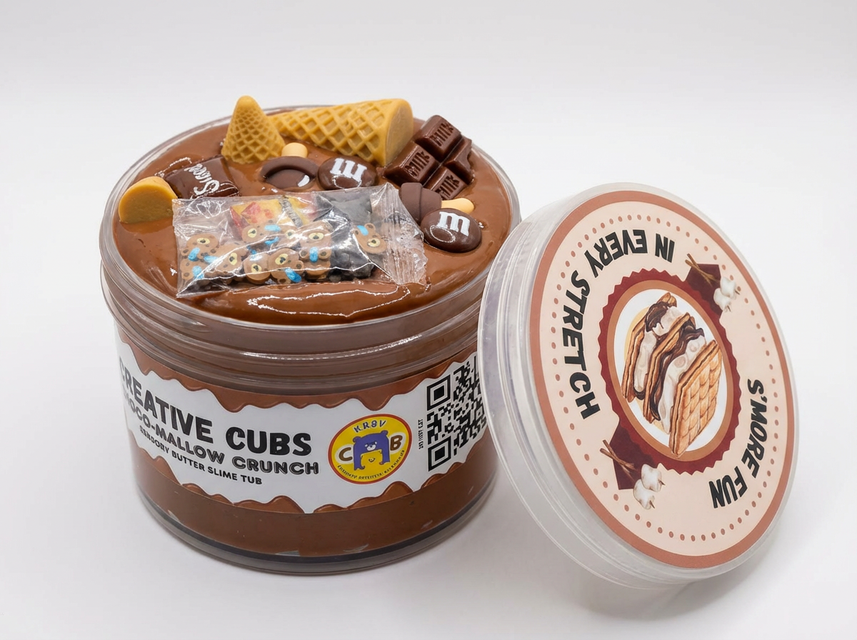 S’mores Butter Slime — Marshmallow Crunch Edition