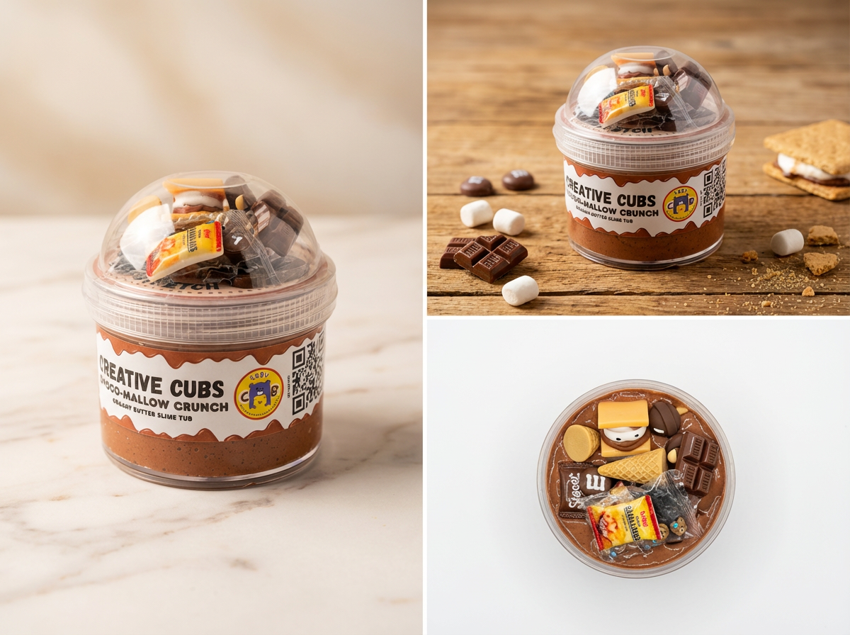 S’mores Butter Slime — Marshmallow Crunch Edition