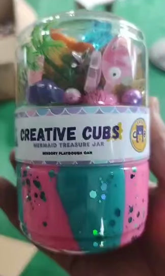 Mermaid Treasure Playdough Jar